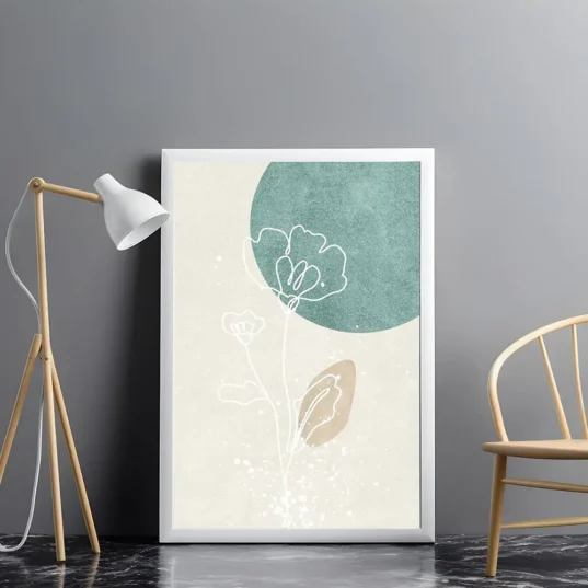 Tablou Abstract Geometric Floral 03