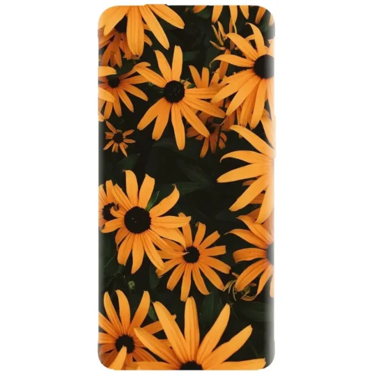 Husa din silicon - model Yellow Flowers