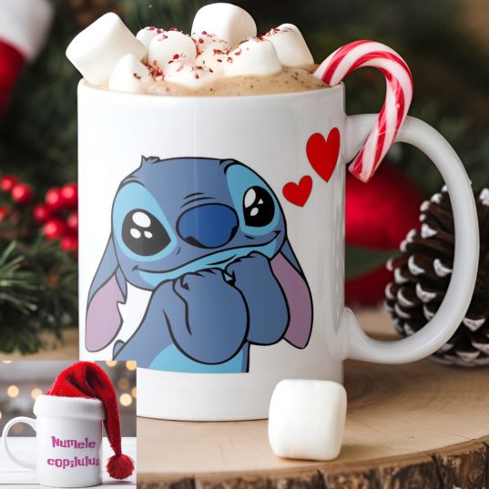 Cana personalizata Stitch