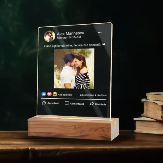 placheta led facebook