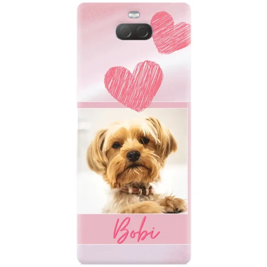 husa cu animalut pink heart