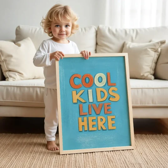 tablou motivational pentru camera copilului
