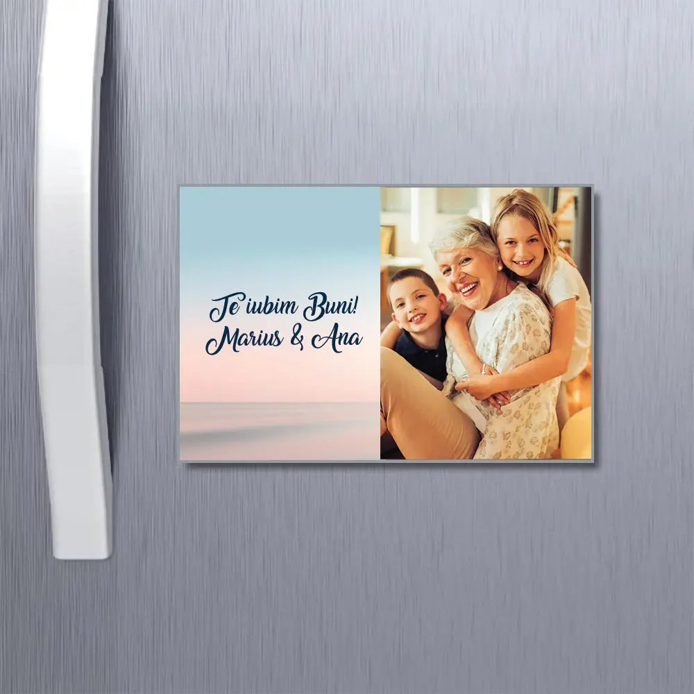 magnet de frigider personalizat cu poza