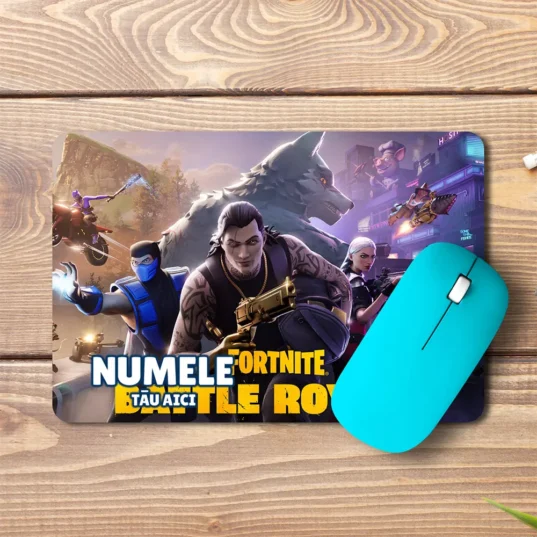 Mouse pad Fortnite Battle Royale personalizat cu numele tău