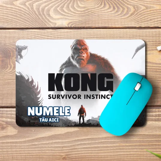 Mouse pad Kong Survivor Instinct personalizat cu numele tău