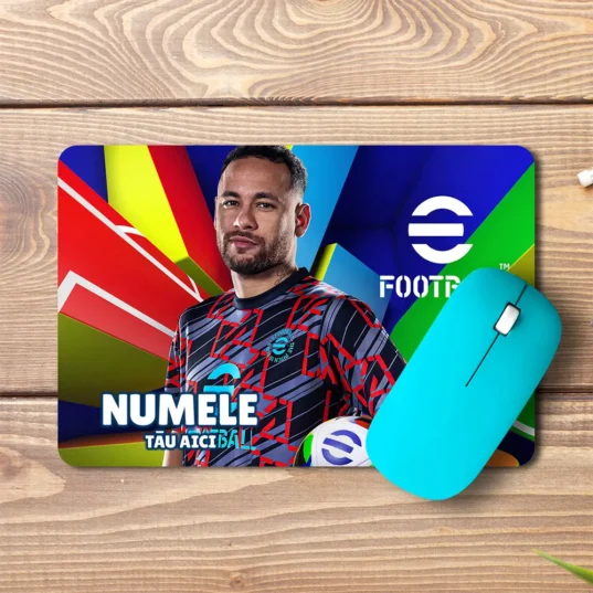 Mouse pad Neymar Jr personalizat cu numele tău