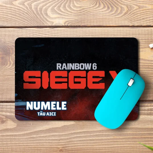 Mouse pad Rainbow Six Siege X personalizat cu numele tău