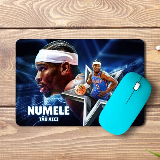 Mouse pad Shai GilgeousAlexander personalizat cu numele tău